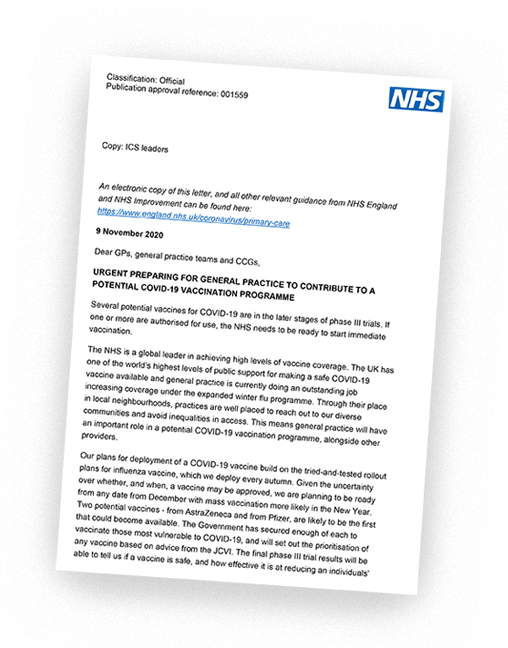 COVID-19 Vaccination Programme - Preparation for GP practices